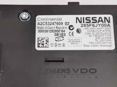 Second-hand car spare part start card / key reader for renault koleos bose edition oem iam references 285f6jy00a  a2c53217096
