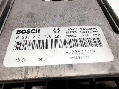 Second-hand car spare part ecu engine control for renault laguna ii (bg0/1_) 1.9 dci (bg1a, bg1w, bg0g) oem iam references 8200527713 8200631577 0281012770