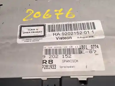 Second-hand car spare part audio system / radio cd for bmw 1 (e87) 118 d oem iam references ra9202152011 6512920215201 vp8kaf18c838bg