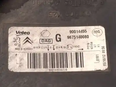 Peça sobressalente para automóvel em segunda mão farol / farolim esquerdo por citroen c-elysee (dd_) 1.6 hdi 92 referências oem iam 9675140080 90014455 
