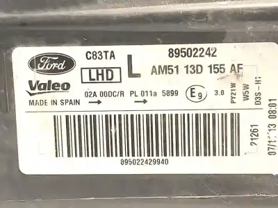 Автозапчастина б/у ліва фара для ford c-max ii (dxa/cb7, dxa/ceu) 1.0 ecoboost посилання на oem iam am5113d155af 89502242 