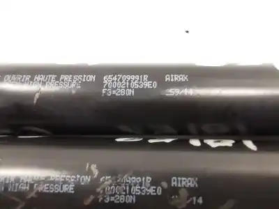 Second-hand car spare part bonnet gas strut for renault captur i (j5_, h5_) 1.5 dci 90 oem iam references 654709991r / 654709991r  