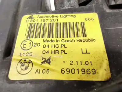 Second-hand car spare part left headlight for bmw 3 compact (e46) 320 td oem iam references   