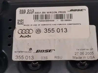 Second-hand car spare part antenna amplifier for audi a4 b7 avant (8ed) 2.0 tdi 16v oem iam references 355013 355013 