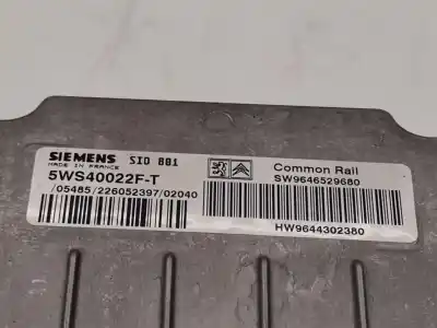 Second-hand car spare part ecu engine control for citroen c5 i (dc_) 2.0 hdi (dcrhyb) oem iam references 9646529680 55ws40022ft 9644302380