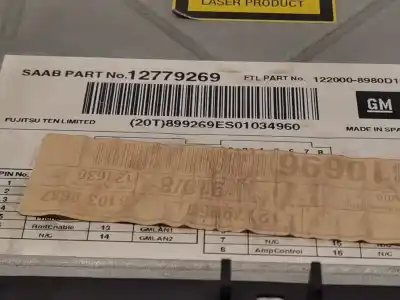 Peça sobressalente para automóvel em segunda mão sistema de áudio / rádio cd por saab 9-3 (ys3f, e79, d79, d75) 1.9 tid referências oem iam 12779269  