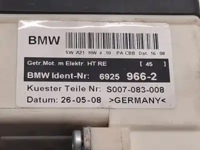 Second-hand car spare part rear right window regulator for bmw x3 (e83) xdrive 20 d oem iam references 69259662 s007083008 