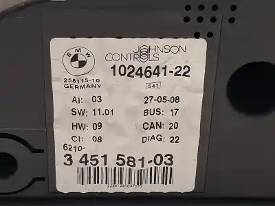 Peça sobressalente para automóvel em segunda mão quadrante por bmw x3 (e83) xdrive 20 d referências oem iam 102464122 345158103 