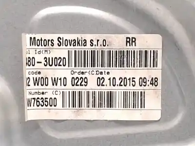 Tweedehands auto-onderdeel regelaar rechts achterruit: voor kia sportage iii (sl) 1.7 crdi oem iam-referenties 834803u020