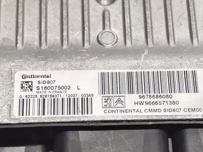 Second-hand car spare part ecu engine control for citroen c4 picasso i monospace (ud_) 1.6 hdi 110 oem iam references 9678686080 hw9666571380 s180075002l