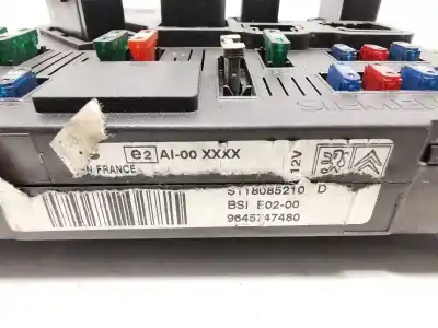 Peça sobressalente para automóvel em segunda mão centralina bsi por peugeot 206 fastback (2a/c) 2.0 hdi 90 referências oem iam 9645747480 s118085210d bsie0200