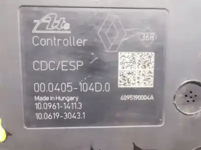 Автозапчастина б/у абс для renault megane iii fastback (bz0/1_, b3_) 1.5 dci посилання на oem iam 476608247r 10021203404 95ct2aay2