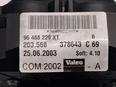 Pezzo di ricambio per auto di seconda mano comando pulito per citroen c2 (jm_) 1.4 riferimenti oem iam 96488229xt 203568 
