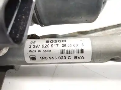 Автозапчасти б/у мотор переднего стеклоочистителя за seat leon (1p1) 1.9 tdi ссылки oem iam 1p0955023c  1p0955119b