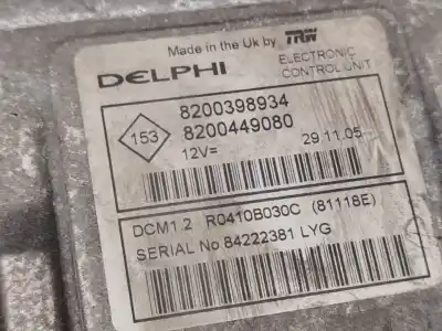 Автозапчасти б/у блок управления двигателем за renault modus / grand modus (f/jp0_) 1.5 dci (fp0d, jp0d) ссылки oem iam 8200398934  8200449080