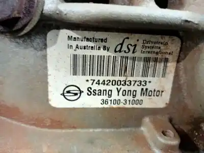 Pezzo di ricambio per auto di seconda mano riduttore per ssangyong actyon i 2.0 xdi riferimenti oem iam 3610031000  