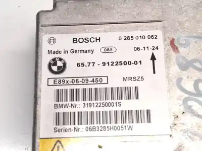 Peça sobressalente para automóvel em segunda mão centralina de airbag por bmw 3 (e90) 320 d referências oem iam e89x0609450 6577912250001 0285010062