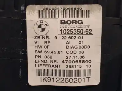 Peça sobressalente para automóvel em segunda mão quadrante por bmw 3 (e90) 320 d referências oem iam 912260201 102535062 25811510