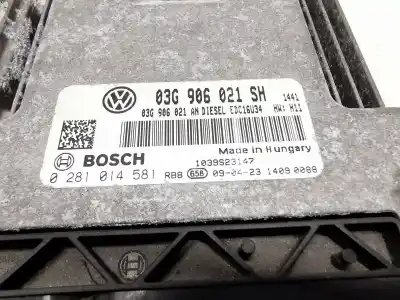 Second-hand car spare part ecu engine control for seat leon (1p1) 1.9 tdi oem iam references 03g906021sh  0281014581