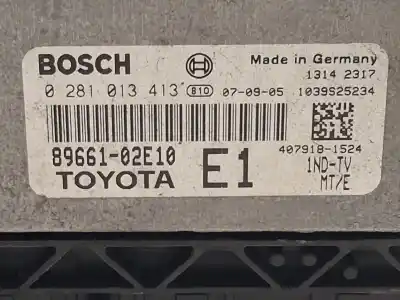 Second-hand car spare part ecu engine control for toyota auris (_e15_) 1.4 d-4d (nde150_) oem iam references 8966102e10 0281013413 