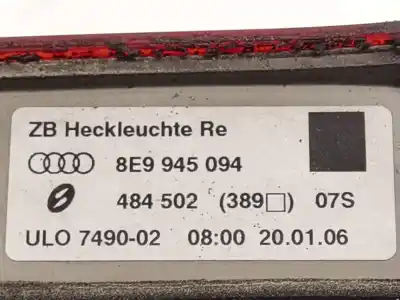 Second-hand car spare part center tailgate light for audi a4 b7 avant (8ed) 2.0 tdi 16v oem iam references 8e99455094  