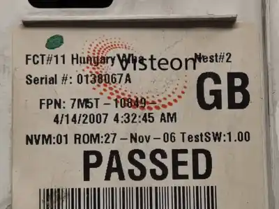 Peça sobressalente para automóvel em segunda mão quadrante por ford c-max (dm2) 1.6 tdci referências oem iam 7m5t10849  