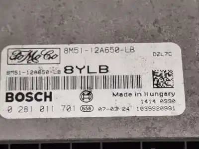 Second-hand car spare part ecu engine control for ford c-max (dm2) 1.6 tdci oem iam references 8m5112a650lb 0281011701 