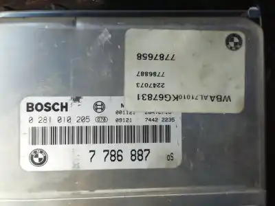 Second-hand car spare part ecu engine control for bmw serie 3 berlina (e46) 320d oem iam references 7786887  0281010205