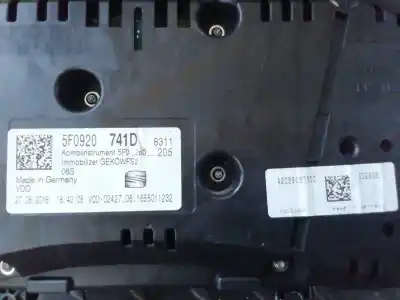 Second-hand car spare part dashboard for seat leon (5f1) style connect oem iam references 5f0920741d  