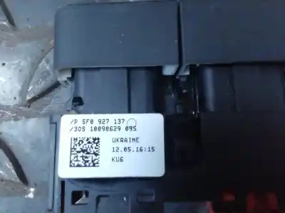 Second-hand car spare part switch for seat leon (5f1) style connect oem iam references 5f0927137  
