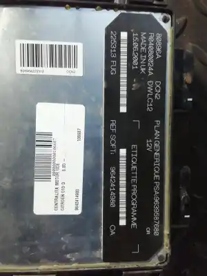 Peça sobressalente para automóvel em segunda mão centralina de motor uce por citroen c15 d referências oem iam 9642414980  9639587680