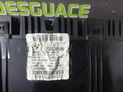 Peça sobressalente para automóvel em segunda mão quadrante por bmw serie 3 berlina (e90) 320d referências oem iam 102535086  ik9166846031