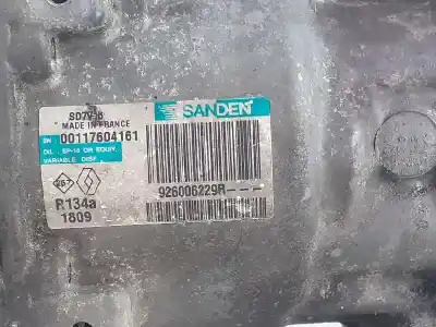 Second-hand car spare part air conditioning compressor for dacia duster laureate 4x4 oem iam references 926006229r  00117604161