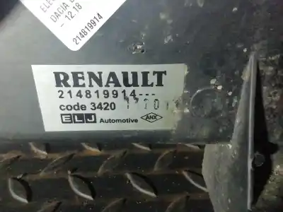 Peça sobressalente para automóvel em segunda mão termoventilador elétrico por dacia duster laureate 4x4 referências oem iam 214819914  