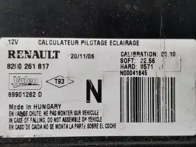 Peça sobressalente para automóvel em segunda mão módulo eletrônico por renault clio iii exception referências oem iam 8200261817  89901282d