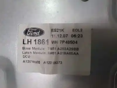 Second-hand car spare part driver left window regulator for ford focus lim. (cb4) trend oem iam references 4m51a045h17a  4m51t14a389