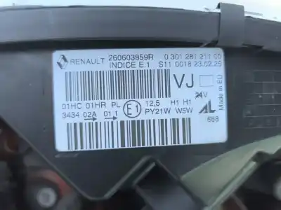 Pezzo di ricambio per auto di seconda mano faro anteriore sinistro per renault captur i (j5_, h5_) 1.5 dci 90 riferimenti oem iam 260603859r  