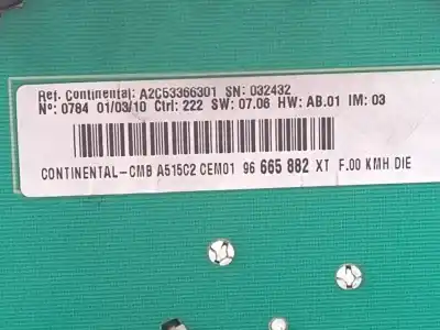 Second-hand car spare part dashboard for citroen c3 ii (sc_) 1.6 hdi oem iam references 96665882xt  