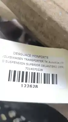 İkinci el araba yedek parçası ön sag üst süspansiyon kolu için volkswagen transporter iv autobús (70b, 70c, 7db, 7dk, 70j, 70k, 7dc, 7 2.4 d oem iam referansları 701407022b   İkinci el araba yedek parçası ön sag üst süspansiyon kolu için volkswagen transporter iv autobús (70b, 70c, 7db, 7dk, 70j, 70k, 7dc, 7 2.4 d oem iam referansları 701407022b