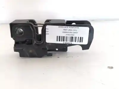 Peça sobressalente para automóvel em segunda mão fechadura do capô por seat leon (1p1) reference referências oem iam 1p0823509