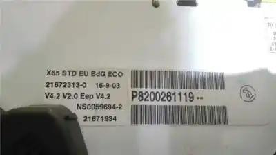 Автозапчастина б/у панель інструментів для renault clio ii (bb_/cb_) 1.5 dci (b/cb07) посилання на oem iam p8200261119  216723130