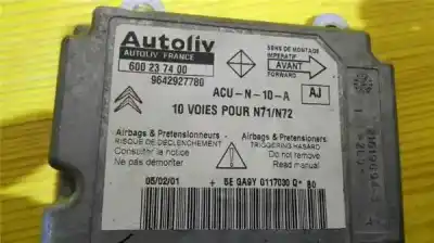 Tweedehands auto-onderdeel airbag besturingseenheid voor citroen xsara berlina 1.6 16v cat (nfu / tu5jp4) oem iam-referenties 9642927780  600237400