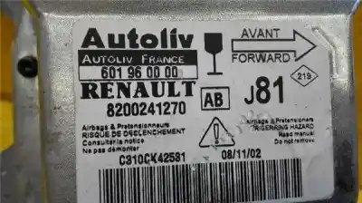Автозапчастина б/у блок управління подушками безпеки для renault espace iv (jk0) 1.9 dci diesel посилання на oem iam 8200241270  601960000