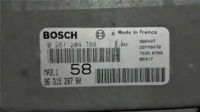 Peça sobressalente para automóvel em segunda mão centralina de motor uce por peugeot 106 (s2) 1.1 referências oem iam 9631528780  0261204788