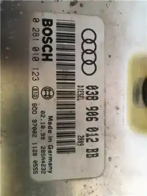 Second-hand car spare part ecu engine control for audi a3 (8l1) 1.9 tdi oem iam references 038906012bb  0281010123