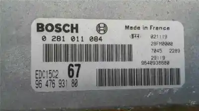 Автозапчастина б/у ебу контролер двигуна для citroen xsara picasso xsara picasso 2.0 hdi посилання на oem iam 0281011084  9640938680