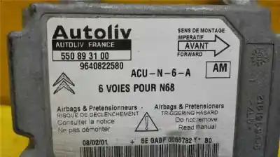 Автозапчастина б/у блок управління подушками безпеки для citroen xsara picasso xsara picasso 2.0 hdi посилання на oem iam 9640822580  550893100
