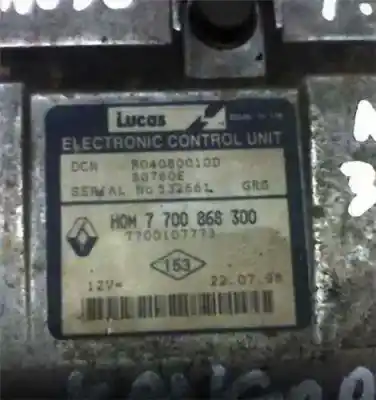 Second-hand car spare part ecu engine control for renault kangoo (kc0/1) d55 1.9 d li oem iam references 7700868300  r0408000d