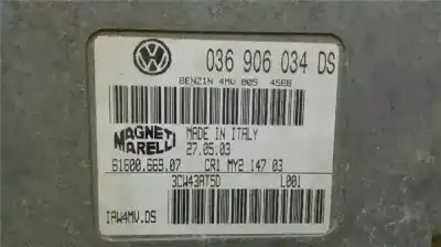 Second-hand car spare part ecu engine control for seat leon (1m1) 1.6 16v oem iam references 036906034ds  6160066907