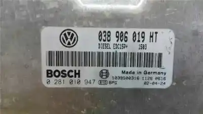 Second-hand car spare part ecu engine control for seat ibiza (6l1) 1.9 tdi oem iam references 038906019ht  0281010947